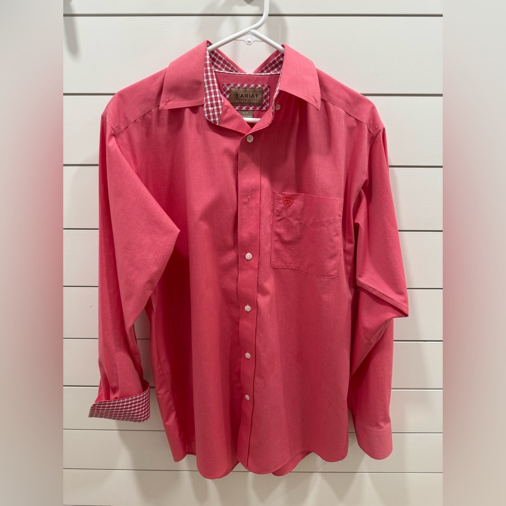 Ariat Men's Salmon Casual Button Down Shirt